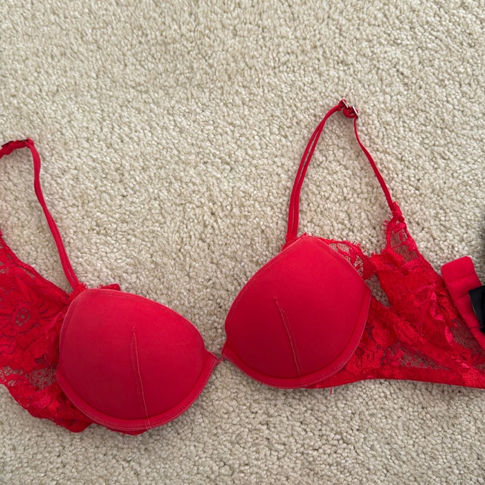 Red La Perla push up bra